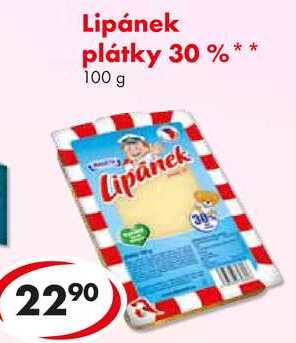 Lipánek plátky 30 %, 100 g