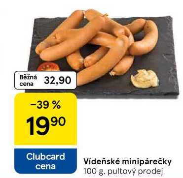 Vídeňské minipárečky, 100 g