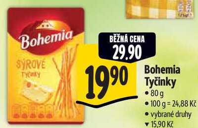 Bohemia Tyčinky, 80 g 