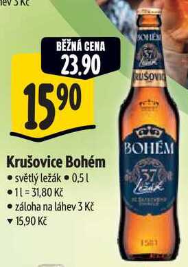 Krušovice Bohém, 0,5 l
