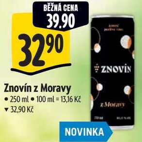 Znovín z Moravy, 250 ml