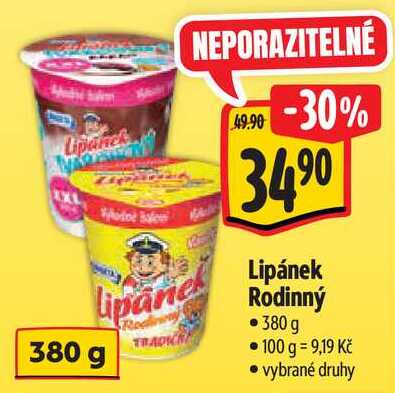 Lipánek Rodinný, 380 g