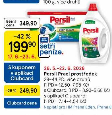 Persil Prací prostředek, 28-44 PD, více druhů