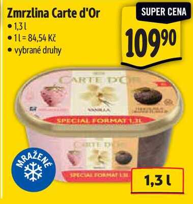 Zmrzlina Carte d'Or, 1,3 l
