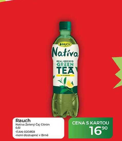 Rauch Nativa Zelený čaj Citrón 0,51