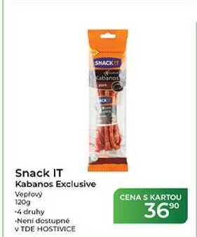 Snack IT Kabanos Exclusive Veplový 120g 