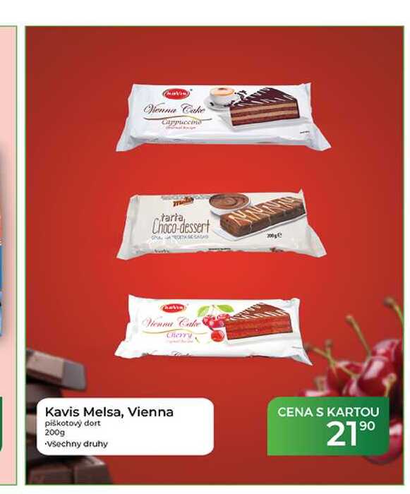 Kavis Melsa, Vienna piškotový dort 200g 