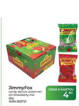JimmyFox candy donuts watermel on strawberry mix 20g