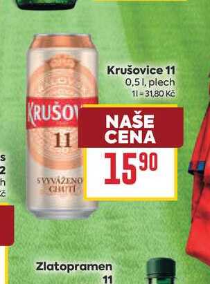Krušovice 11 0,51, plech