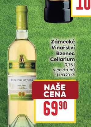Zámecké Vinařství Bzenec Cellarium 0,75l