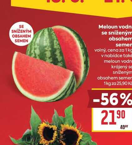 Meloun vodní se sníženým obsahem semen volný, cena za 1 kg