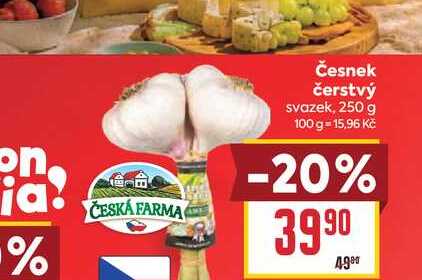 Česnek čerstvý svazek, 250 g