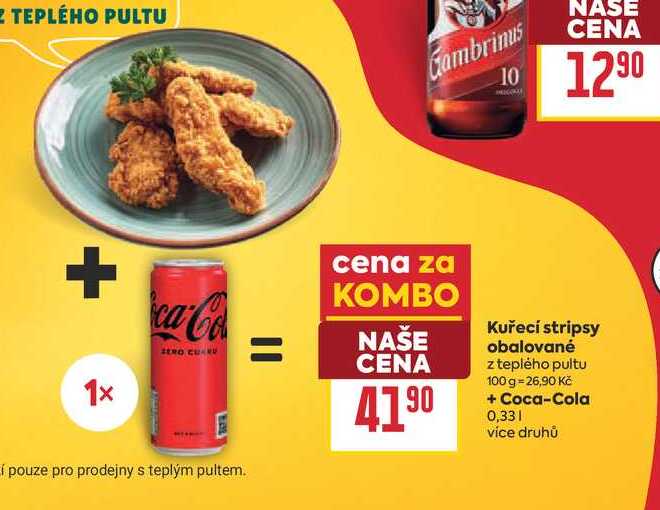 Kuřecí stripsy obalované z teplého pultu 100 g