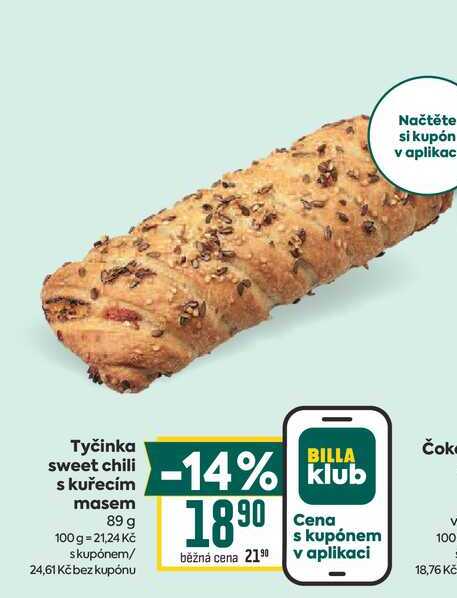 Tyčinka sweet chili s kuřecím masem 89 g