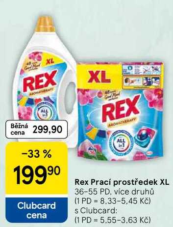 Rex Prací prostředek XL, 36-55 PD, více druhů  