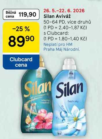 Silan Aviváž, 50-64 PD, více druhů 