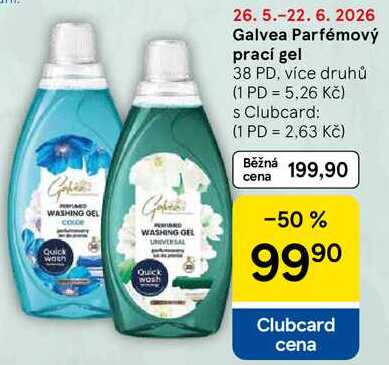 Galvea Parfémový prací gel, 38 PD, více druhů 
