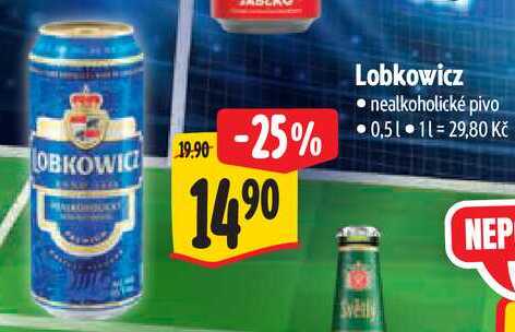 Lobkowicz nealkoholické pivo, 0,5 l