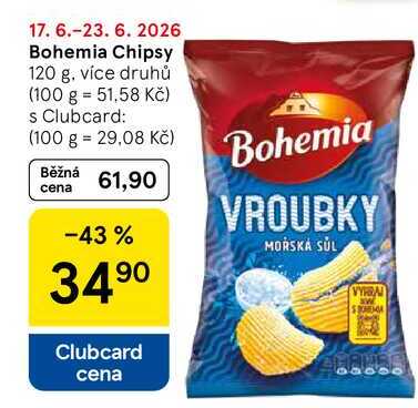 Bohemia Chipsy, 120 g