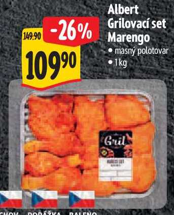 Albert Grilovací set Marengo, 1 kg