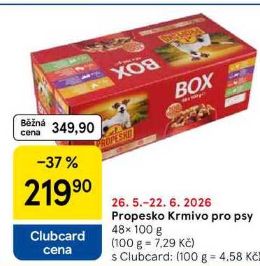 Propesko Krmivo pro psy, 48× 100 g