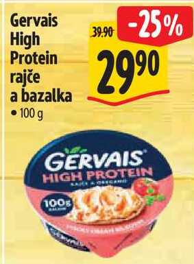Gervais High Protein rajče a bazalka, 100 g