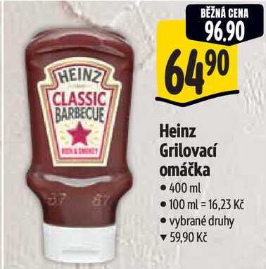 Heinz Grilovací omáčka, 400 ml 