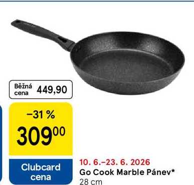 Go Cook Marble Pánev, 28 cm