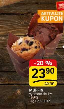 MUFFIN vybrané druhy 100 g