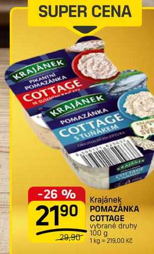 POMAZÁNKA COTTAGE vybrané druhy 100 g